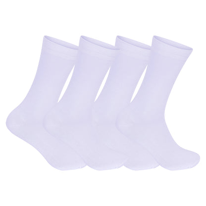 Mens Dress Socks - White (12 Pairs)