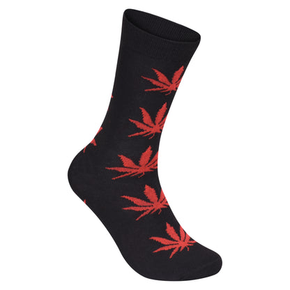 Mens Dress Socks - Mix Ganja leaf (12 Pairs)