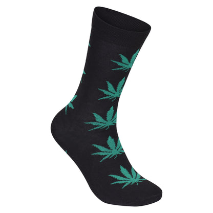Mens Dress Socks - Mix Ganja leaf (12 Pairs)