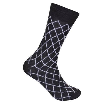 Mens Dress Socks - Multi Pattern Assorted (12 Pairs)