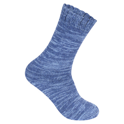 Ladies Merino Lambs Wool Socks - Melange Assorted (12 Pairs)