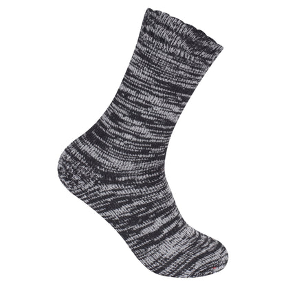 Ladies Merino Lambs Wool Socks - Melange Assorted (12 Pairs)