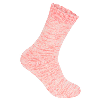 Ladies Merino Lambs Wool Socks - Melange Assorted (12 Pairs)