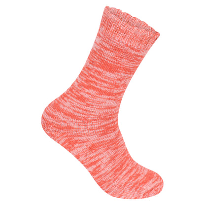 Ladies Merino Lambs Wool Socks - Melange Assorted (12 Pairs)