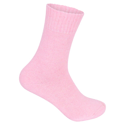 Ladies Merino Lambs Wool Socks - Plain Assorted (12 Pairs)