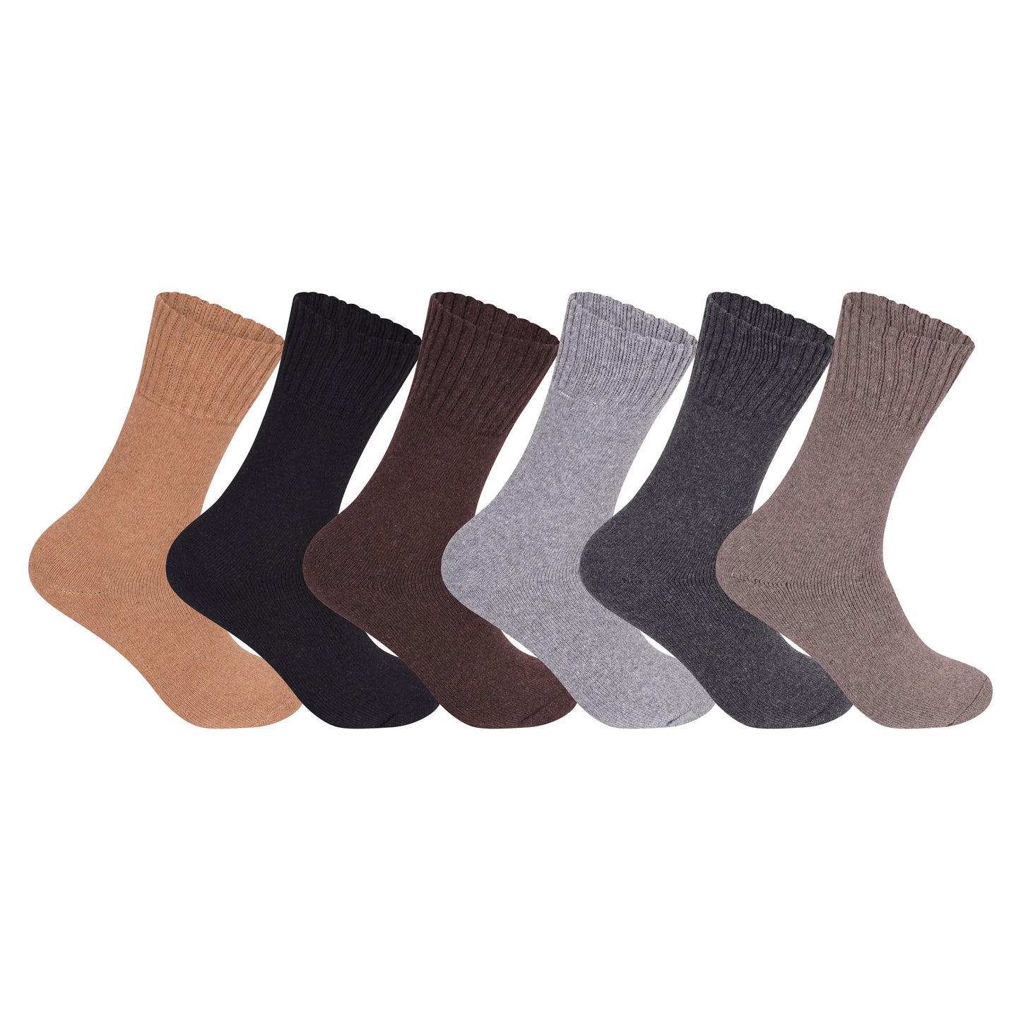 Mens Merino Lambs Wool Socks - Assorted (12 Pairs)