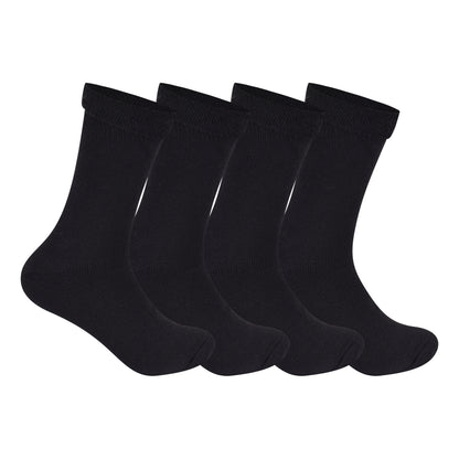 Mens Diabetic Merino Lambs Wool Socks - Black (12 Pairs)