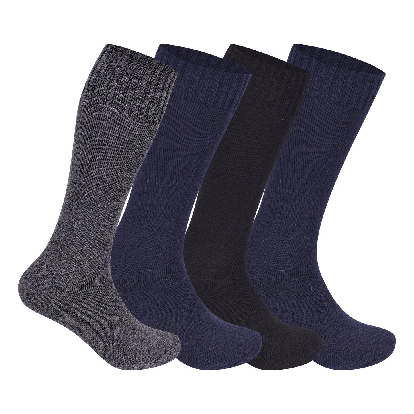 Mens Merino Lambs Wool Long Socks - Assorted (12 Pairs)