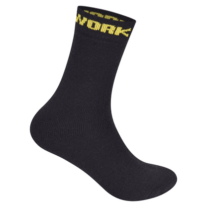 Mens Heavy Duty Chunky Work Socks - Black V17 (12 Pairs)