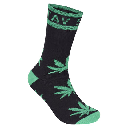 Mens 5 Pair Pair Sport Socks - Stay Smokin Ganja V1 (30 Pairs)