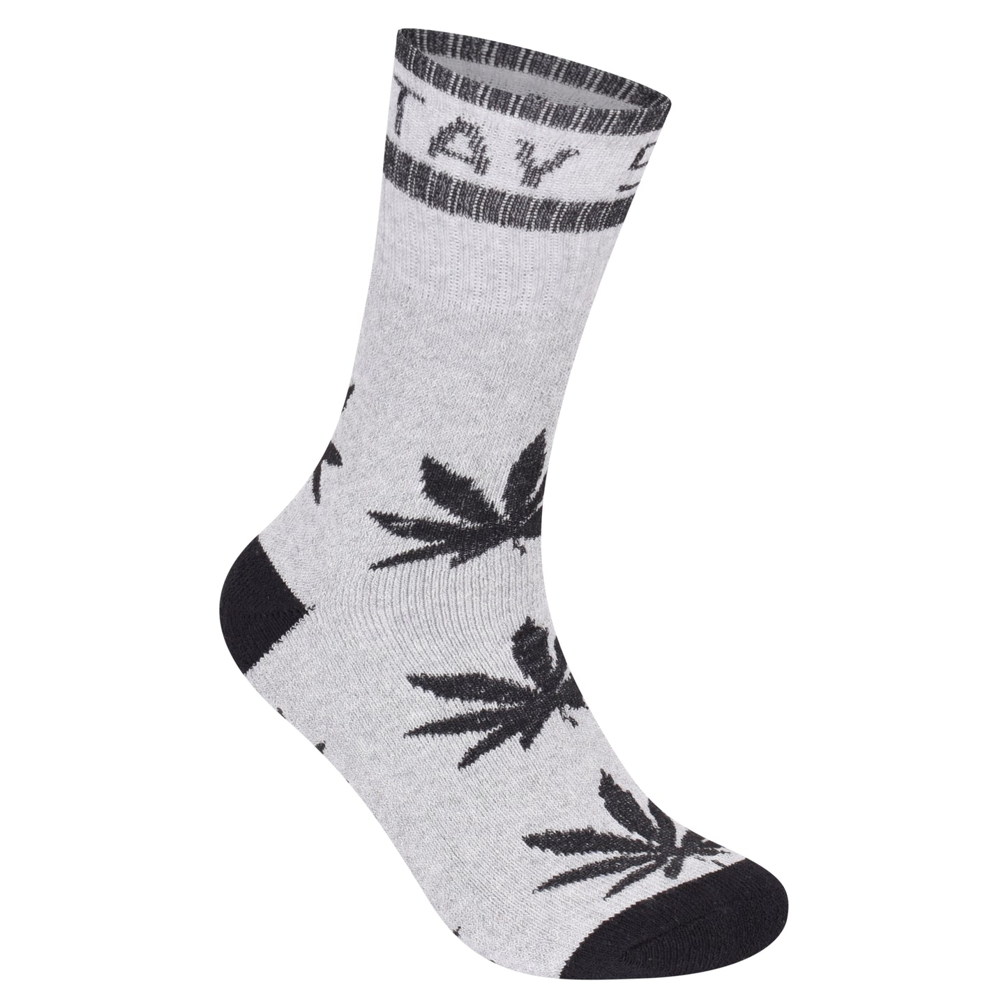 Mens 5 Pair Pair Sport Socks - Stay Smokin Ganja V1 (30 Pairs)