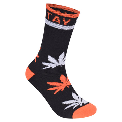Mens 5 Pair Pair Sport Socks - Stay Smokin Ganja V1 (30 Pairs)
