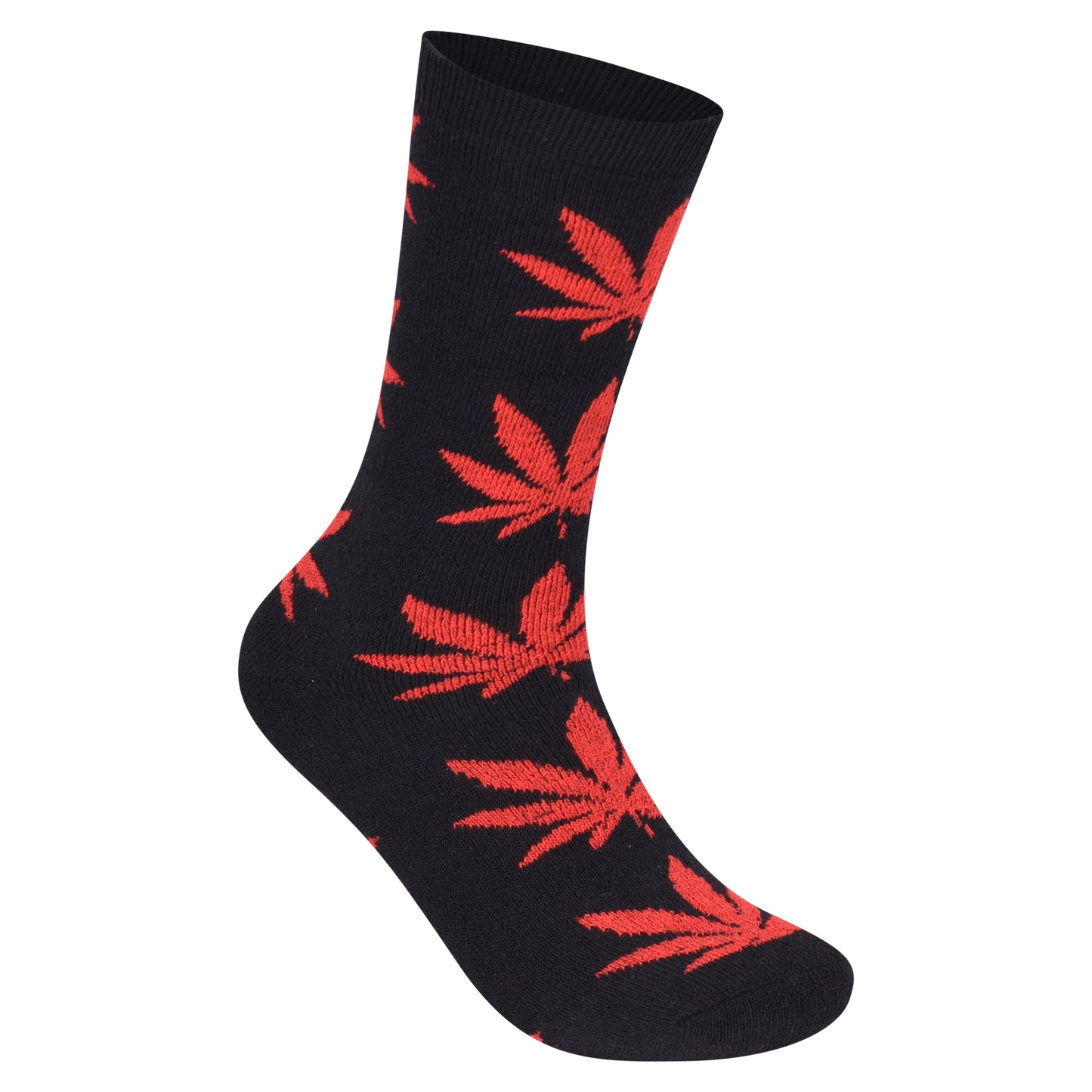 Mens 5 Pair Pair Sport Socks - Multi Ganja Leaf (30 Pairs)