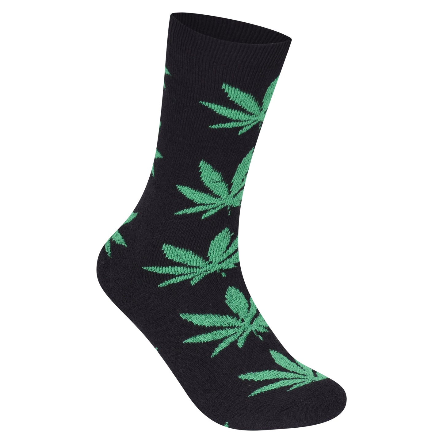 Mens 5 Pair Pair Sport Socks - Multi Ganja Leaf (30 Pairs)