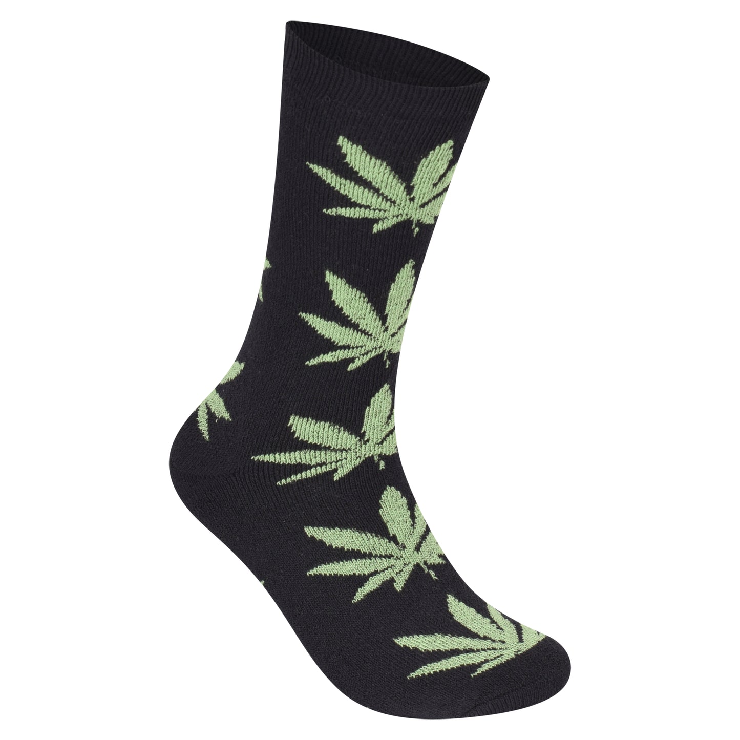 Mens 5 Pair Pair Sport Socks - Multi Ganja Leaf (30 Pairs)