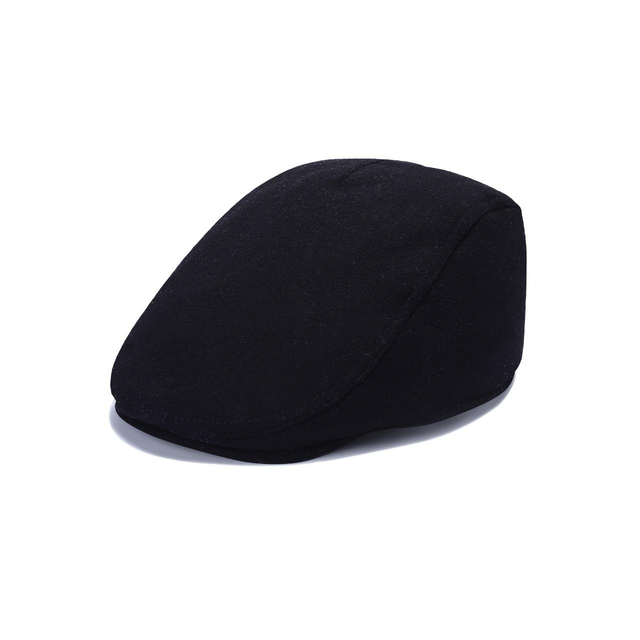 Royal Stallion Classic Wool Flat Cap - Black (One Size)