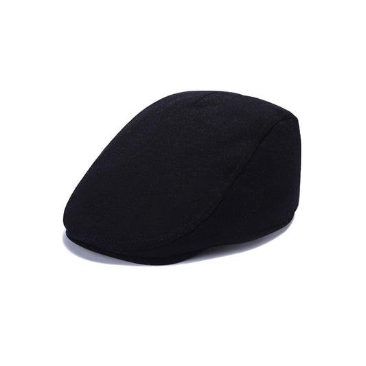 Royal Stallion Classic Wool Flat Cap - Black (One Size)
