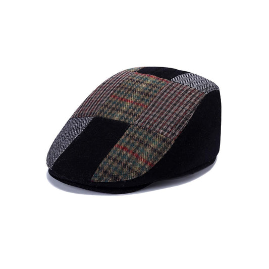 Royal Stallion Classic Wool Flat Cap - Multi Patch (One Size)