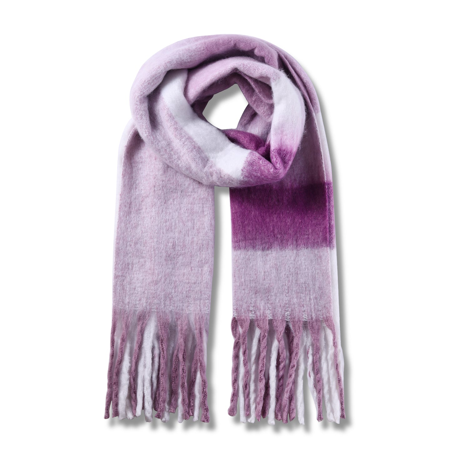 Ladies Cosy Multi-Colour Fluffy Blanket Scarf FSC-20