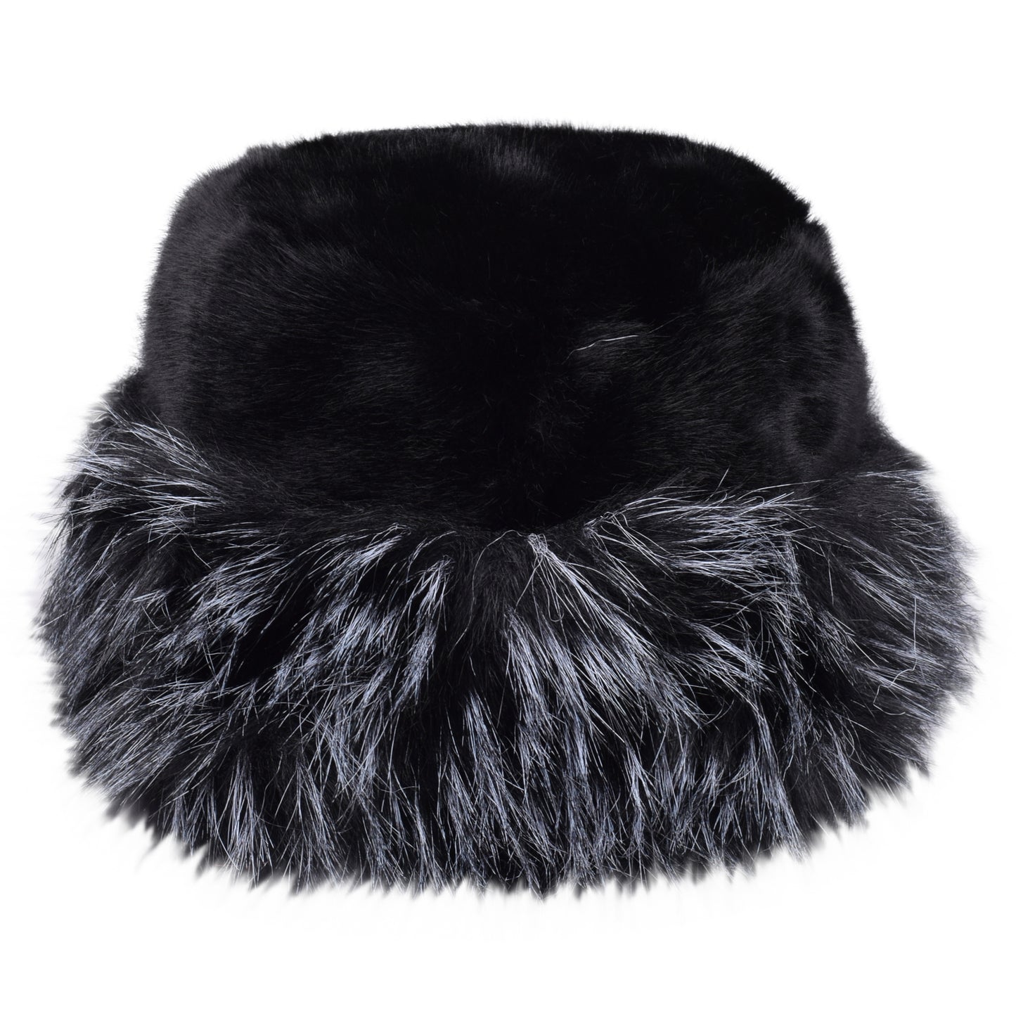 Royal Stallion Plush Fur Cossack Hat - Two tone Brim