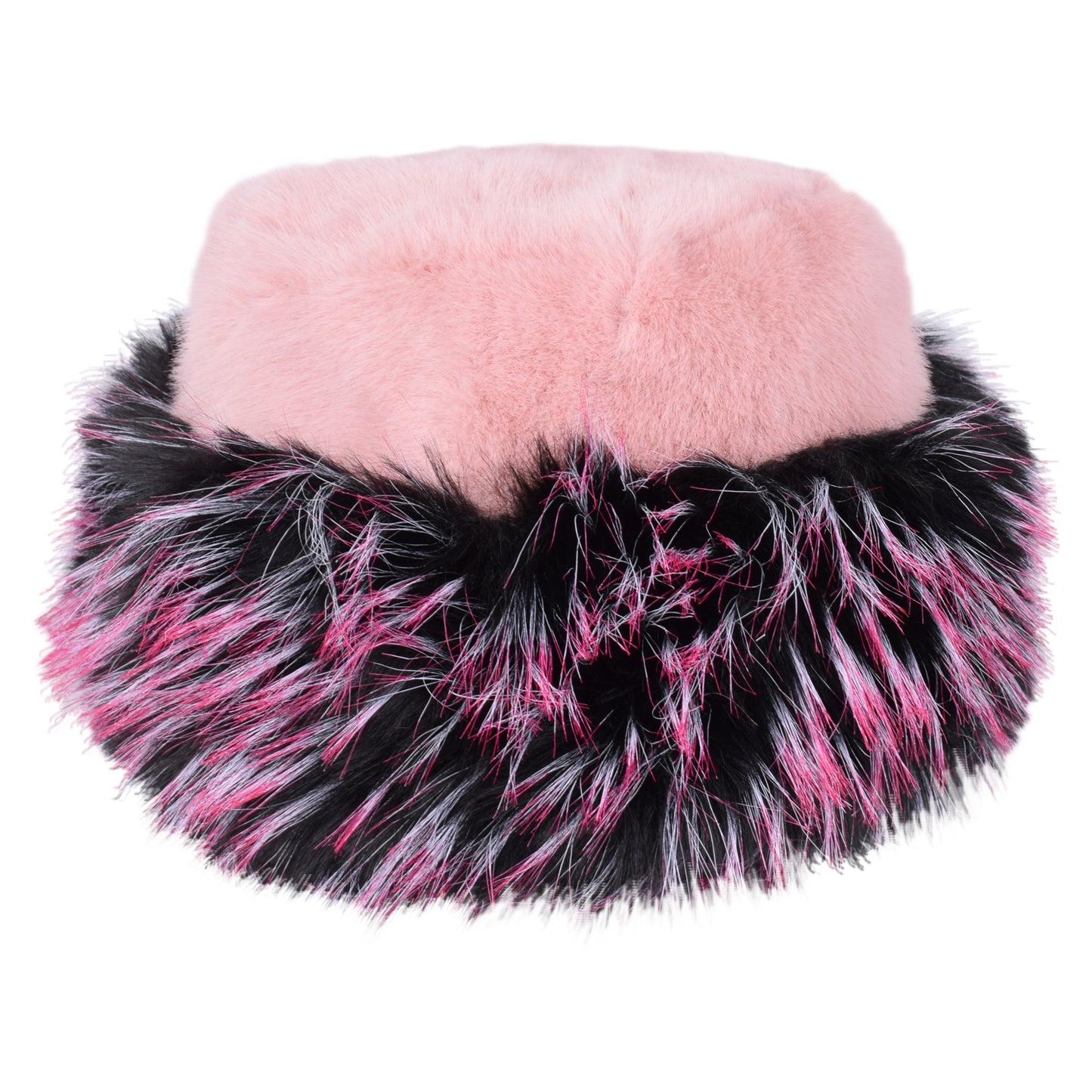 Royal Stallion Plush Fur Cossack Hat - Two tone Brim