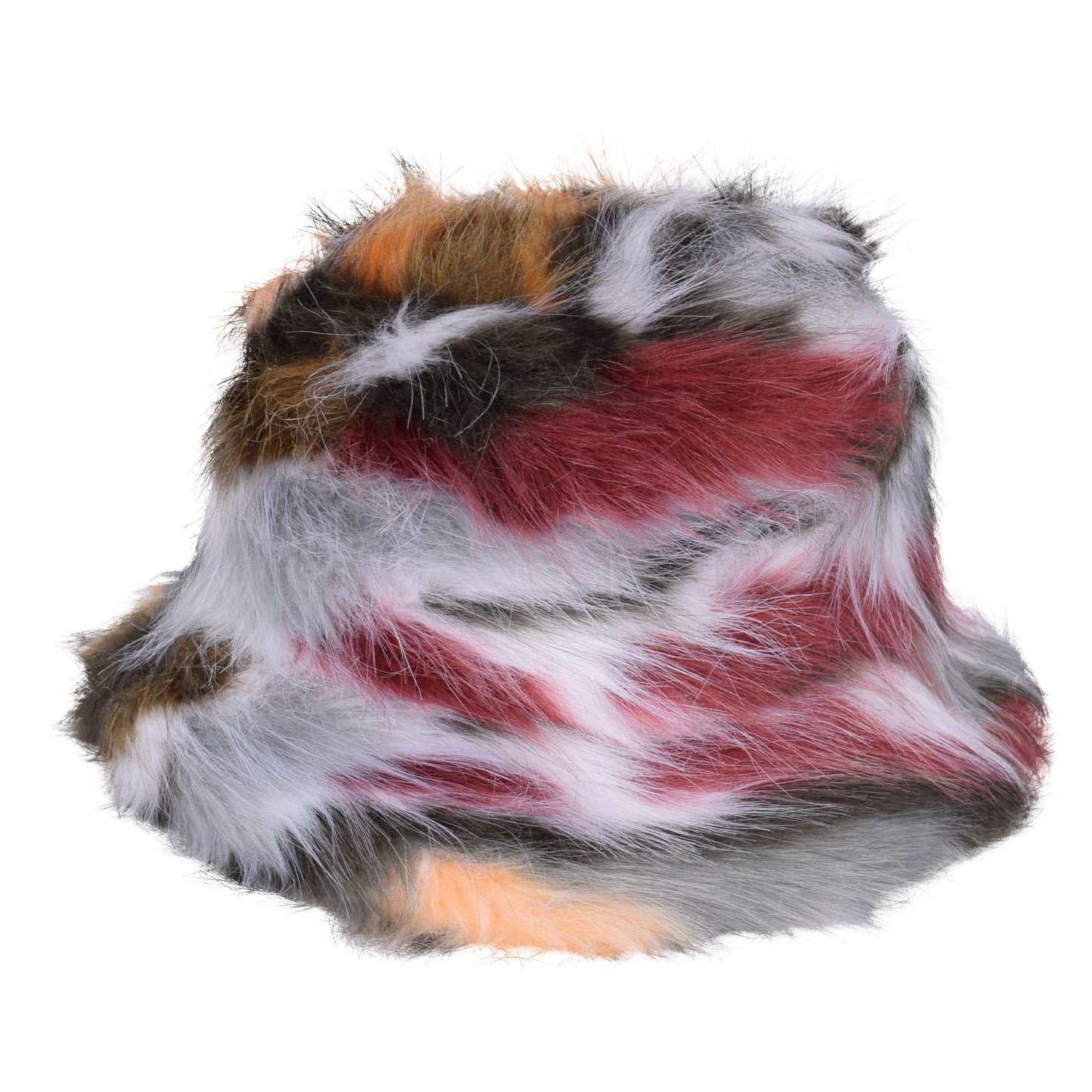 Royal Stallion Faux Fur Funky Print Bucket Hat