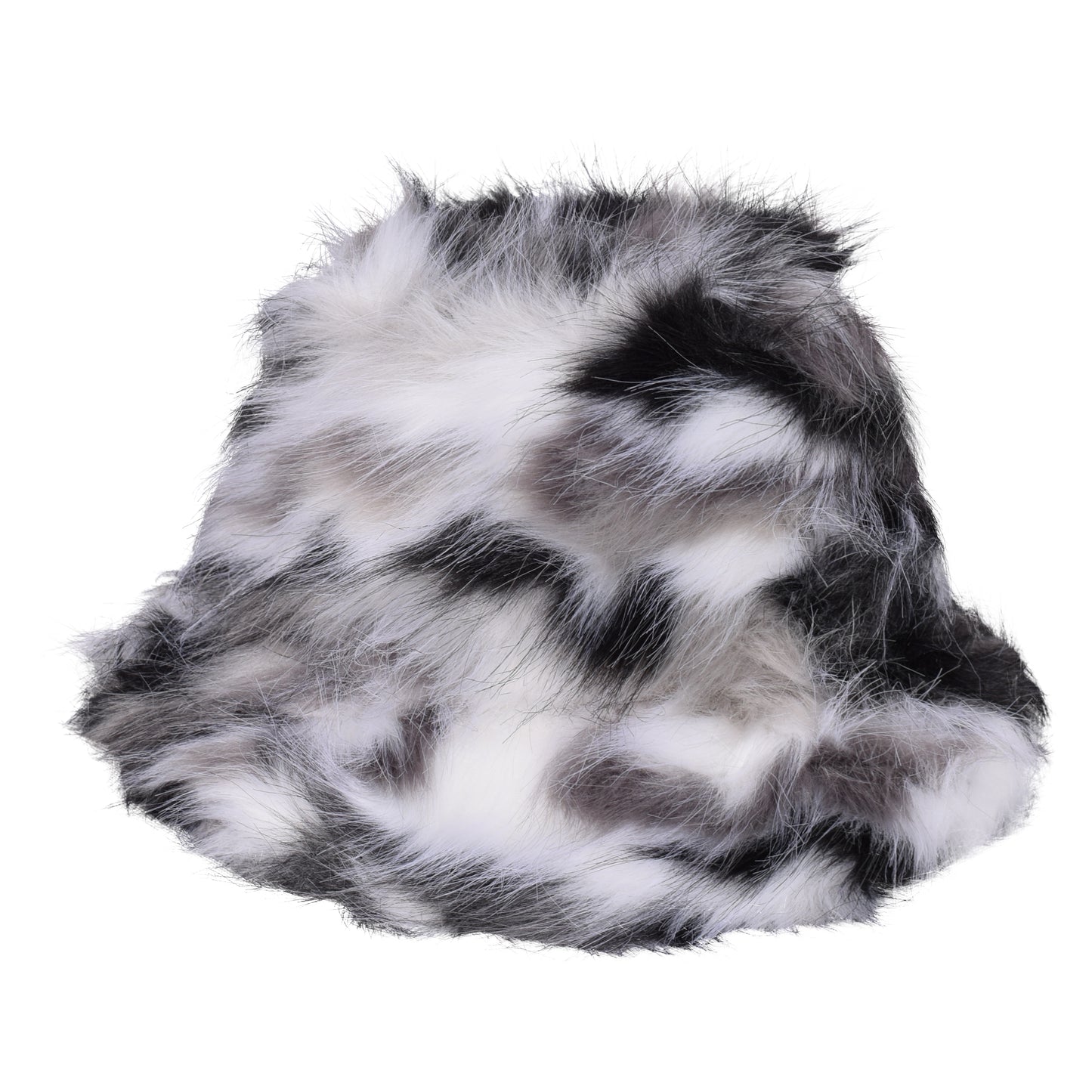 Royal Stallion Faux Fur Funky Print Bucket Hat