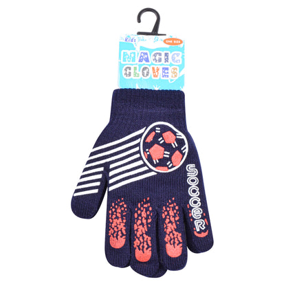PRO HEAT™ Kids Thermal Magic Gloves - Football (Assorted Colours)