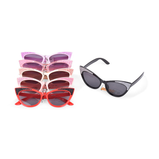 Kids Cat Eye Glitter Sunglasses - GSG-1 (12 Units)