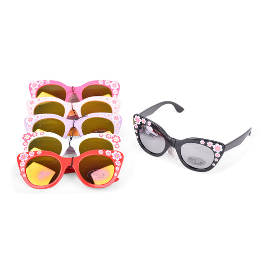 Kids Flower Design Sunglasses - GSG-5 (12 Units)