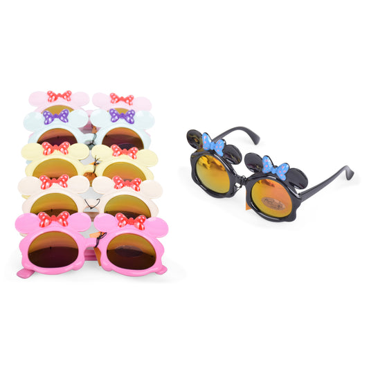 Kids Bow Design Sunglasses - GSG-7 (12 Units)