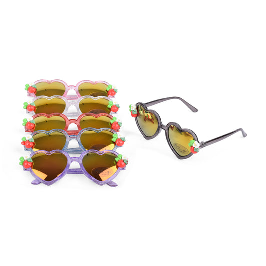 Kids Heart Shaped Sunglasses - GSG-9 (12 Units)