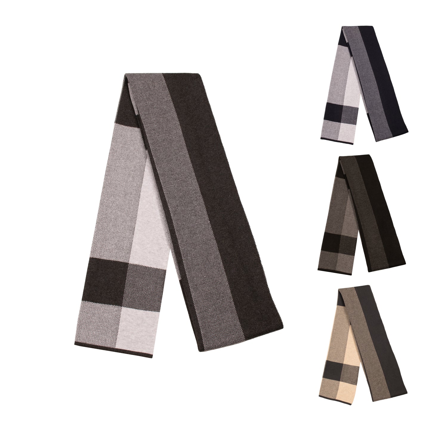 Mens Supersoft Luxury Woven Scarves - Classic Check