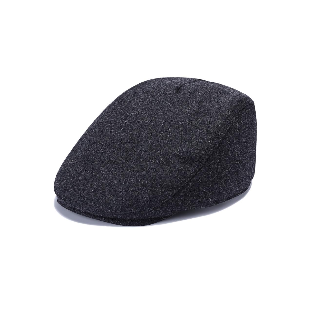Royal Stallion Classic Wool Flat Cap - Dark Grey (One Size)