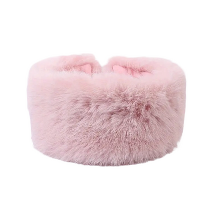 Luxury Fur Headband with Elastic Fit