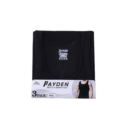 Mens Cotton Ribbed Vests - Assorted Colours