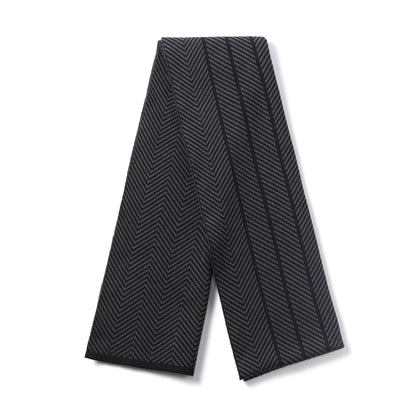 Mens Supersoft Luxury Jacquard Scarves - Herringbone