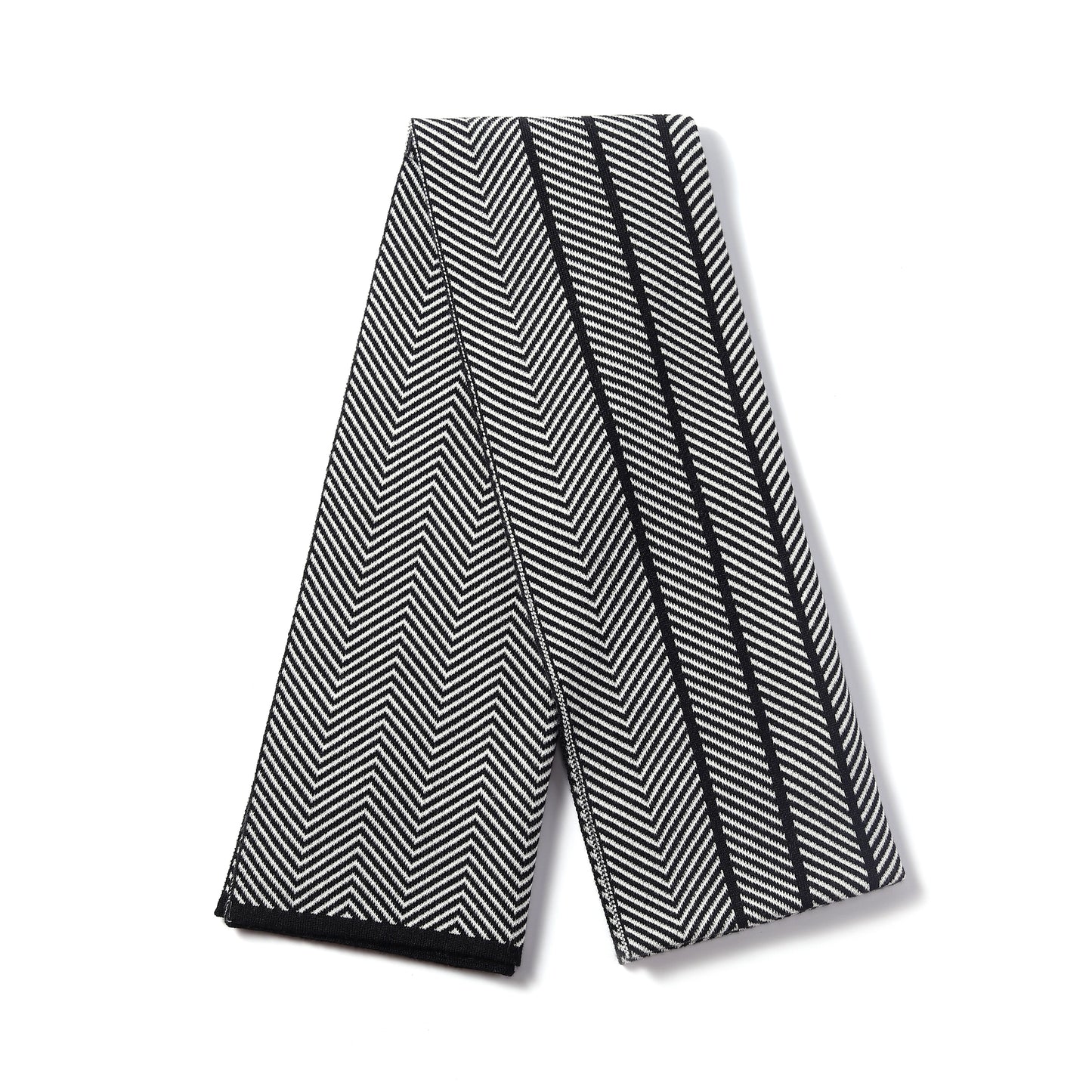 Mens Supersoft Luxury Jacquard Scarves - Herringbone