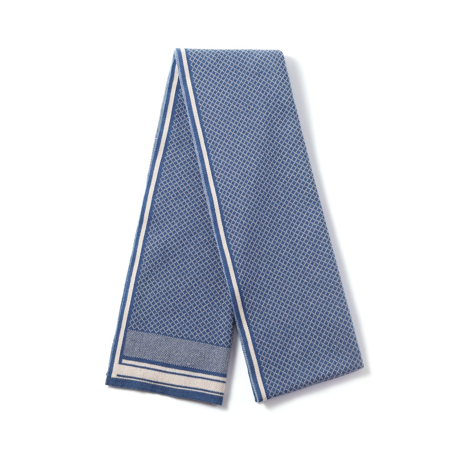 Mens Supersoft Luxury Woven Scarves - Diamond Knit