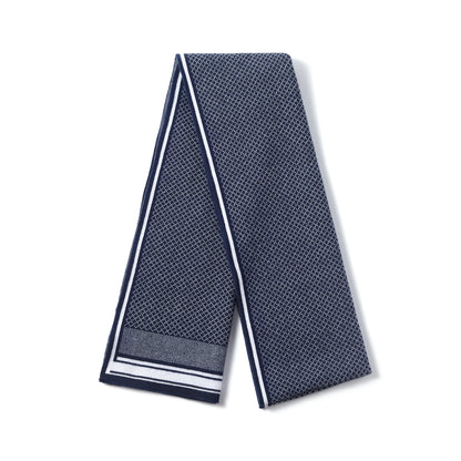 Mens Supersoft Luxury Jacquard Scarves - Geometric