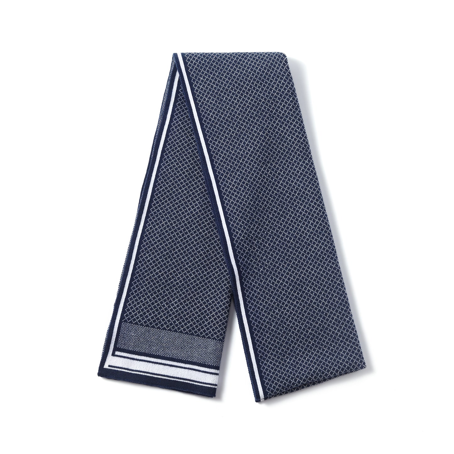 Mens Supersoft Luxury Woven Scarves - Diamond Knit