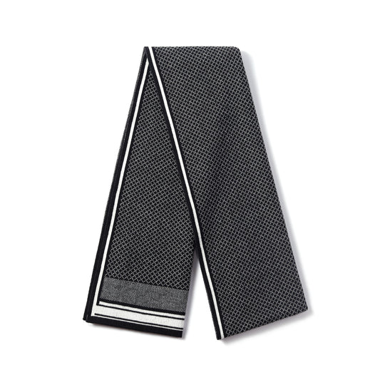 Mens Supersoft Luxury Jacquard Scarves - Geometric