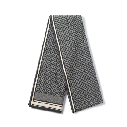 Mens Supersoft Luxury Woven Scarves - Diamond Knit
