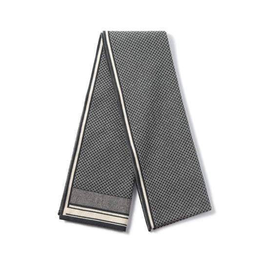 Mens Supersoft Luxury Woven Scarves - Diamond Knit