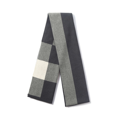 Mens Supersoft Luxury Woven Scarves - Block Check