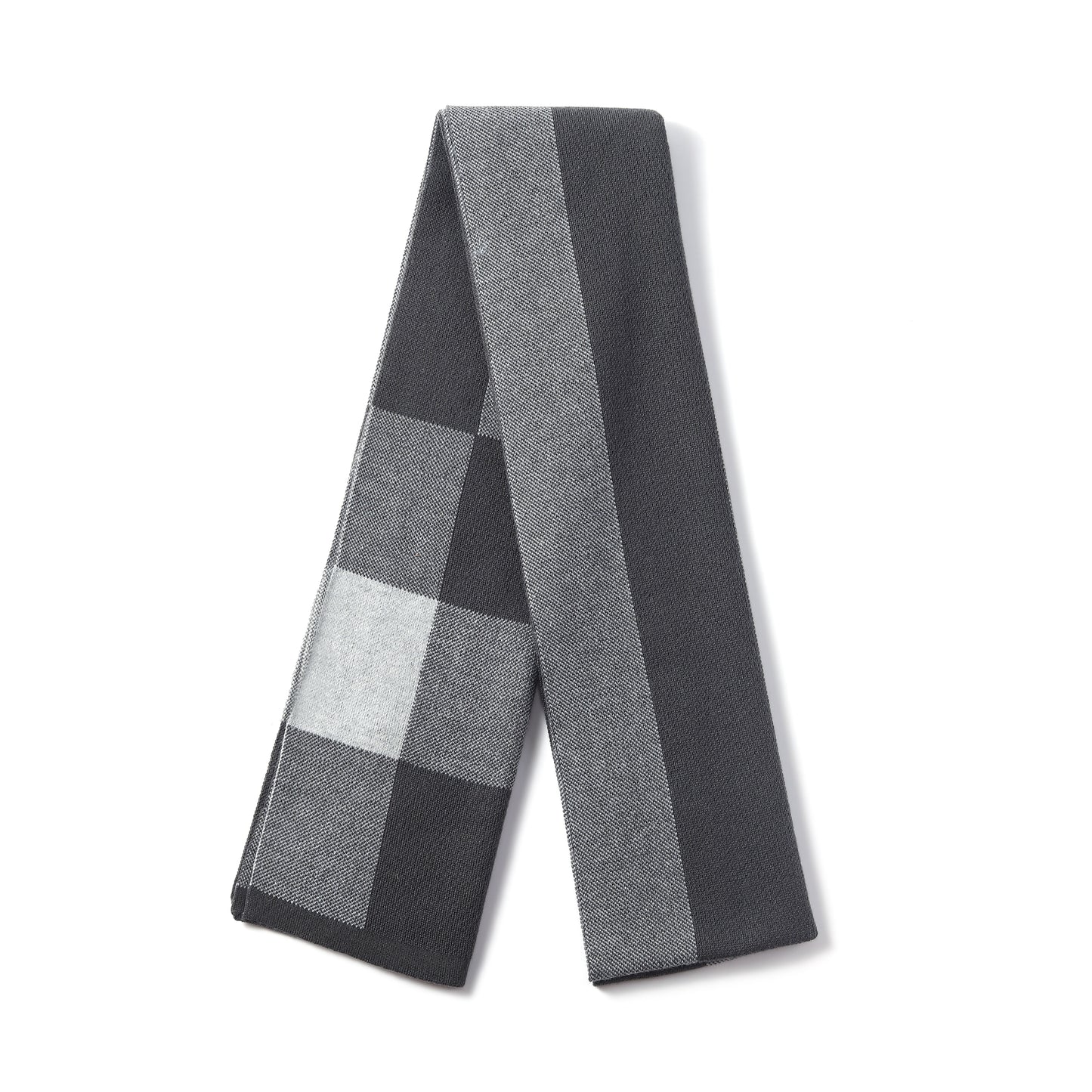 Mens Supersoft Luxury Woven Scarves - Block Check