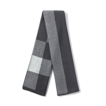 Mens Supersoft Luxury Woven Scarves - Block Check