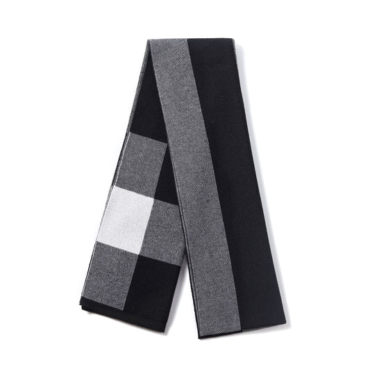 Mens Supersoft Luxury Jacquard Scarves - Plaid