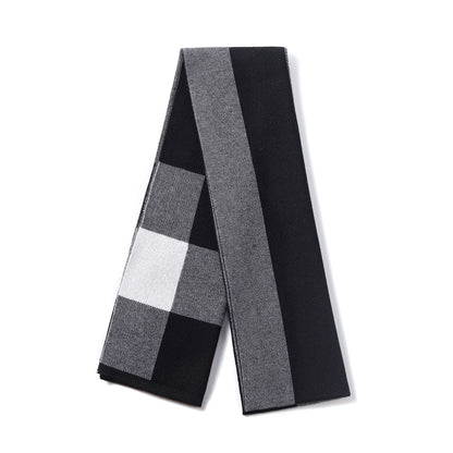 Mens Supersoft Luxury Woven Scarves - Block Check