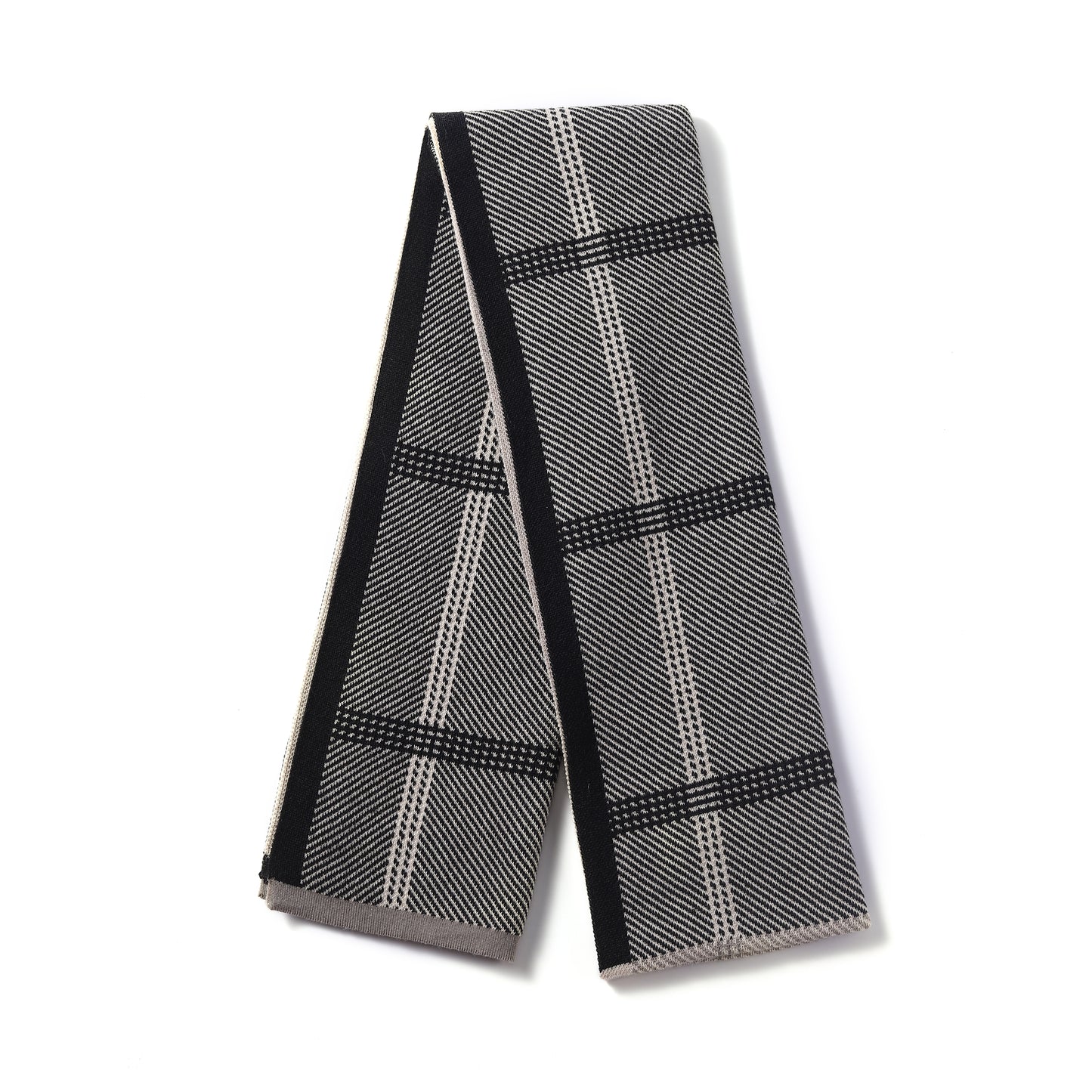 Mens Supersoft Luxury Jacquard Scarves - Checked